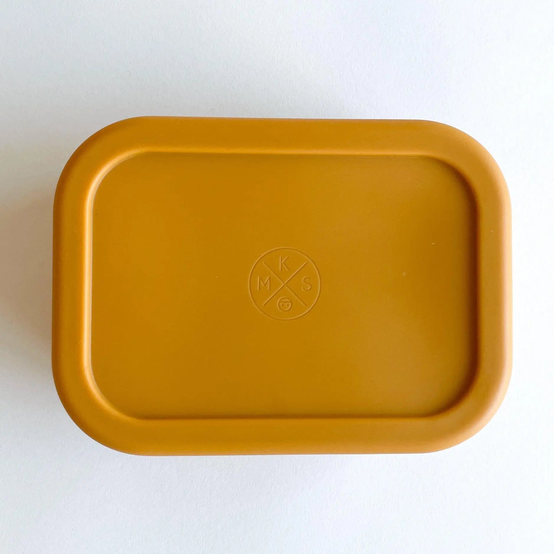 Silicone Bento Lunch & Snack Box For Kids & Adults Mango
