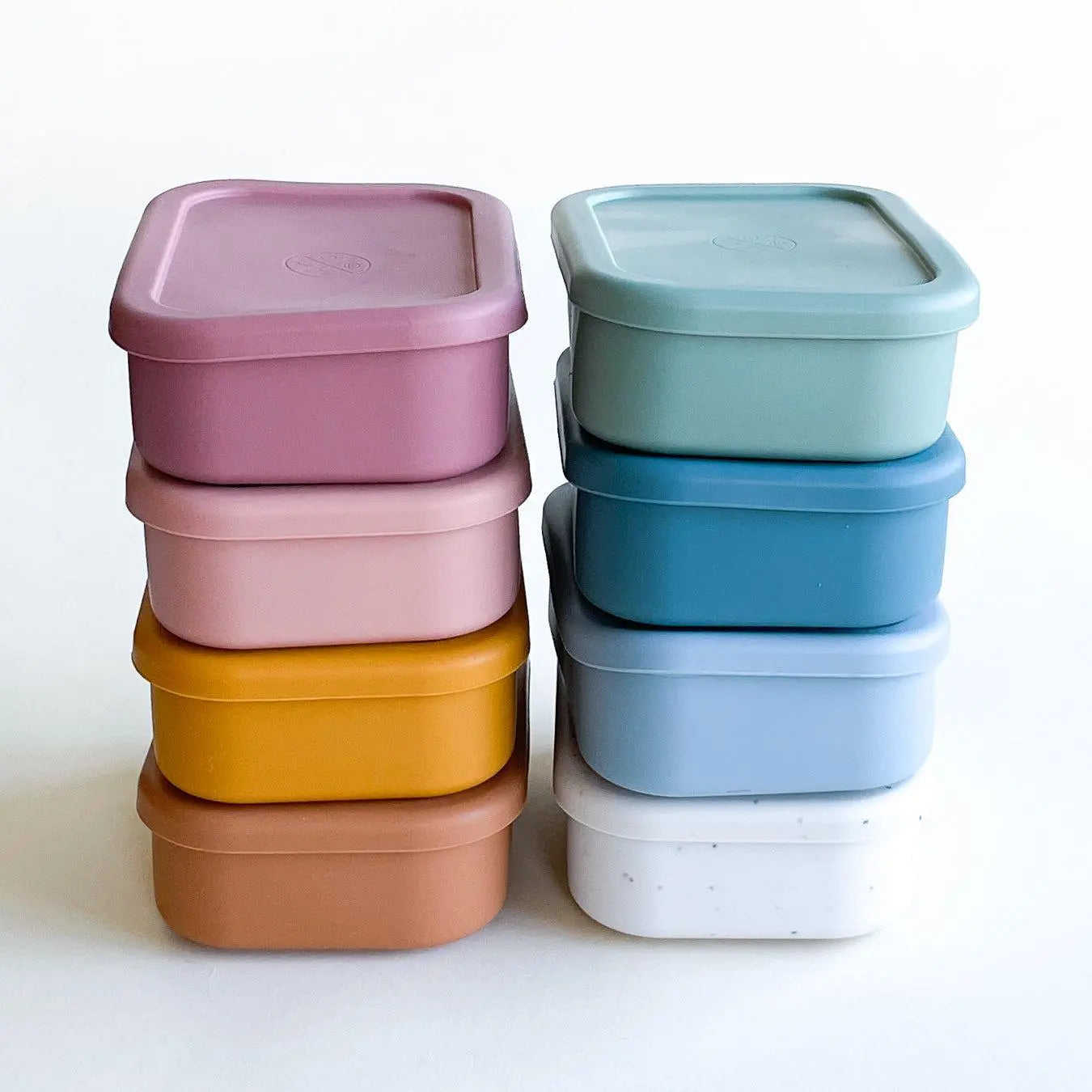 Silicone Bento Lunch & Snack Box For Kids & Adults Mango
