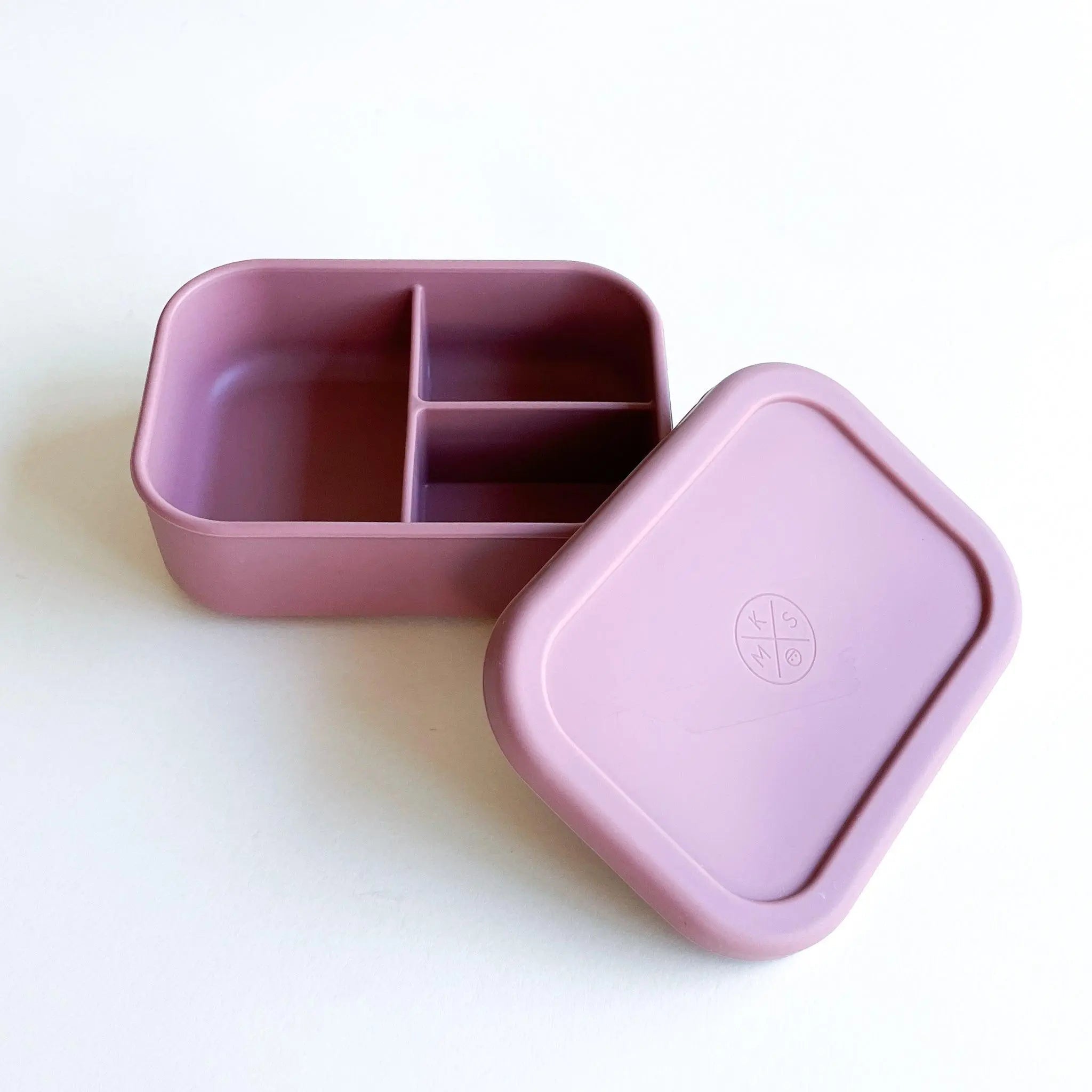 Silicone Bento Lunch & Snack Box For Kids & Adults Mango
