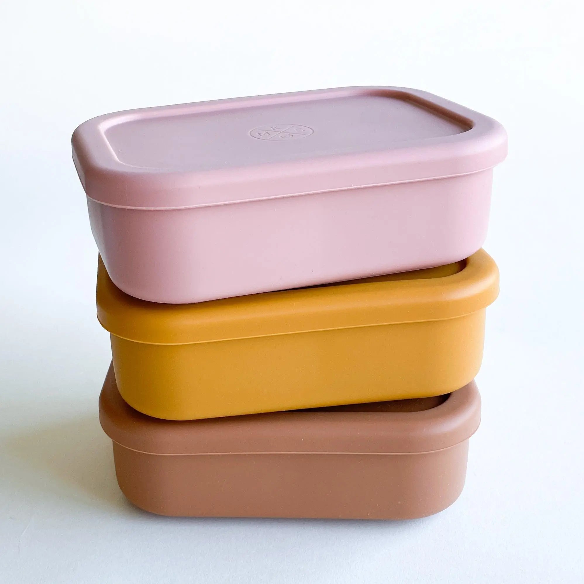 Silicone Bento Lunch & Snack Box For Kids & Adults Mango