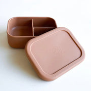 Silicone Bento Lunch & Snack Box For Kids & Adults Terracotta