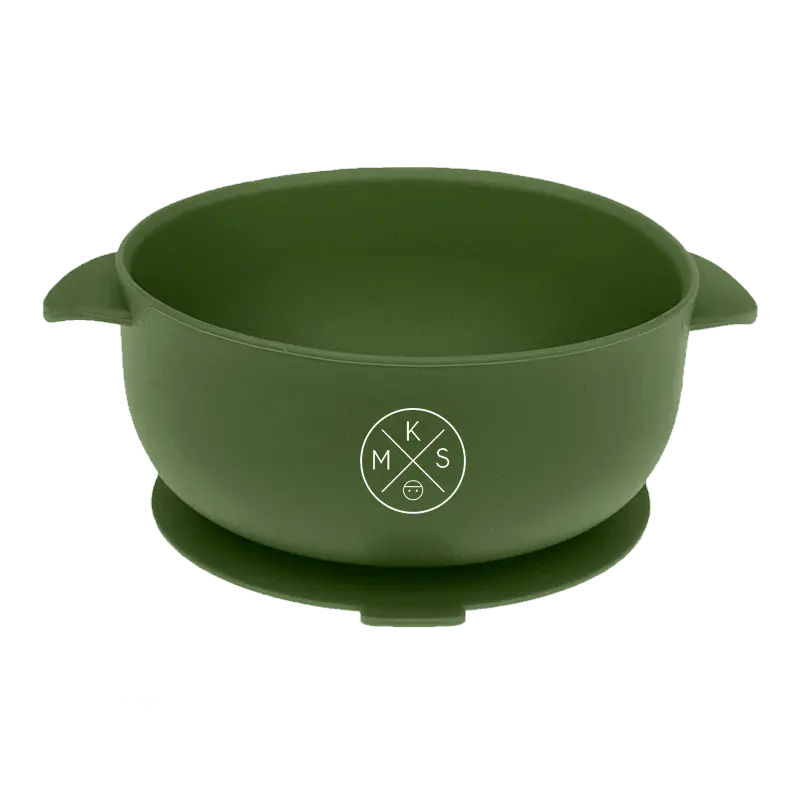 Silicone Bowl With Lid - Forest Green