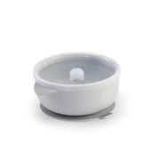 Silicone Bowl With Lid - Light Grey