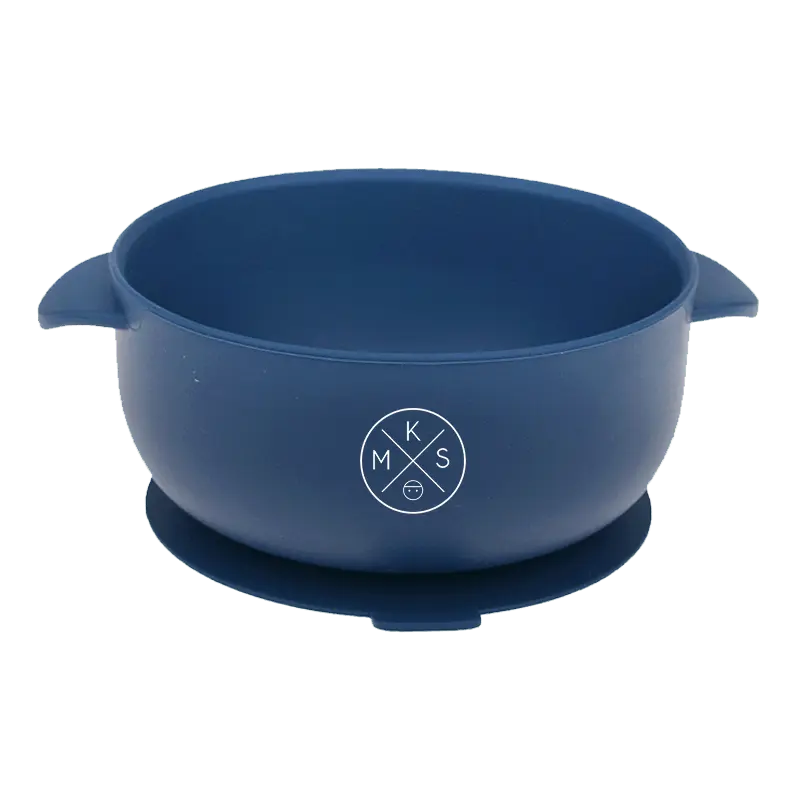 Silicone Bowl With Lid - Navy