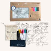 Silicone Reusable Coloring Mat & Markers Set - Go Sports!