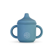 Silicone Sippy Cup With Lid And Handles Petrol
