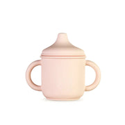 Silicone Sippy Cup With Lid And Handles Soft Pink