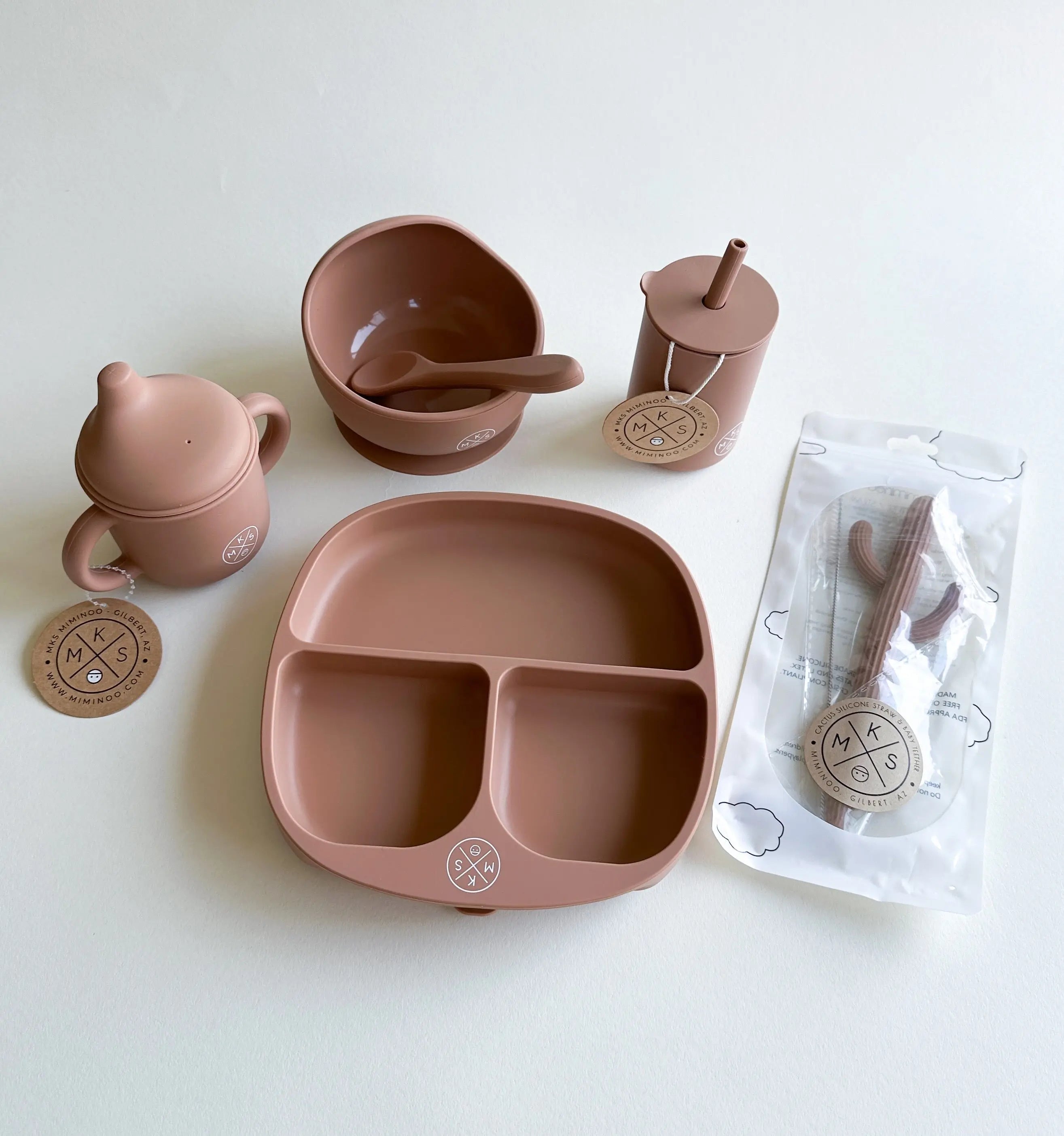 Silicone Suction Plate - Taupe