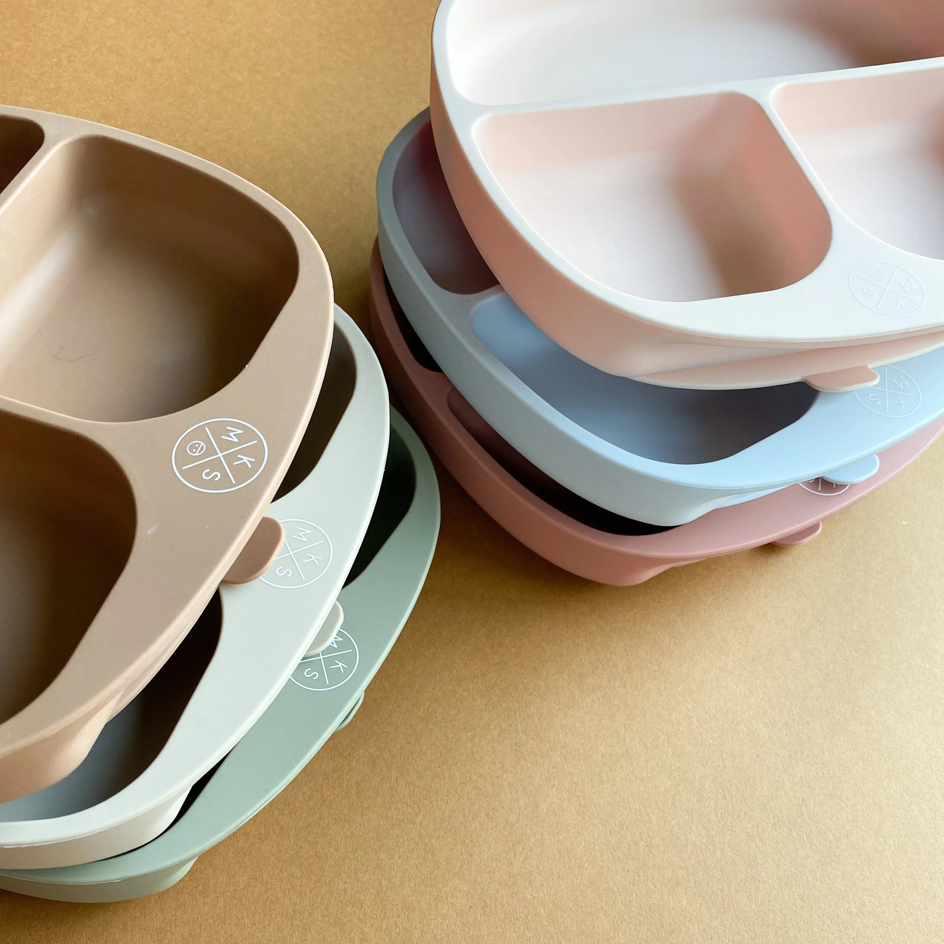 Silicone Suction Plate - Taupe