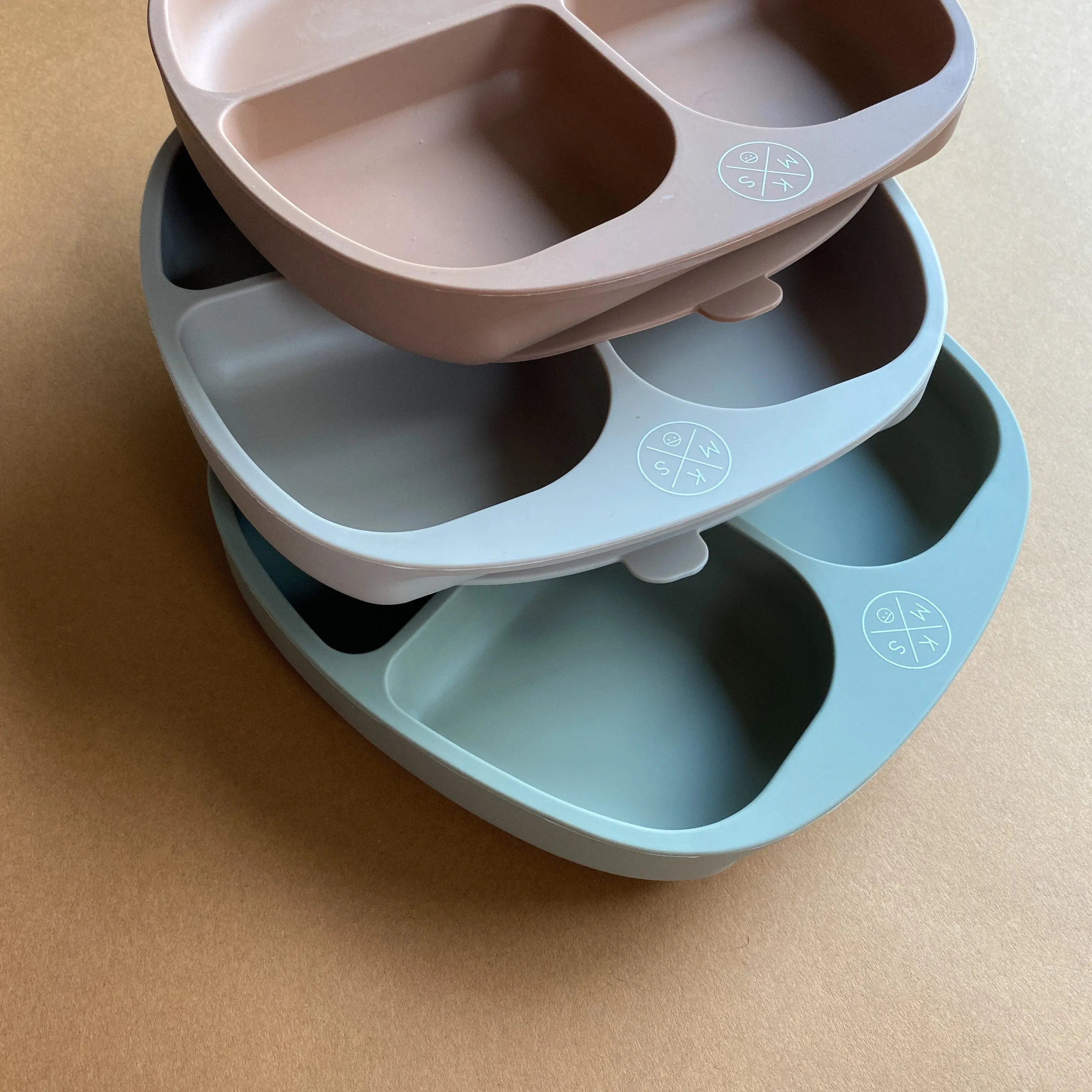 Silicone Suction Plate - Taupe