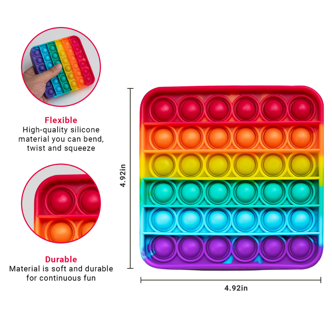 4 Extra Rainbow Fidget Mats (the Fidget Game: Sight Words)
