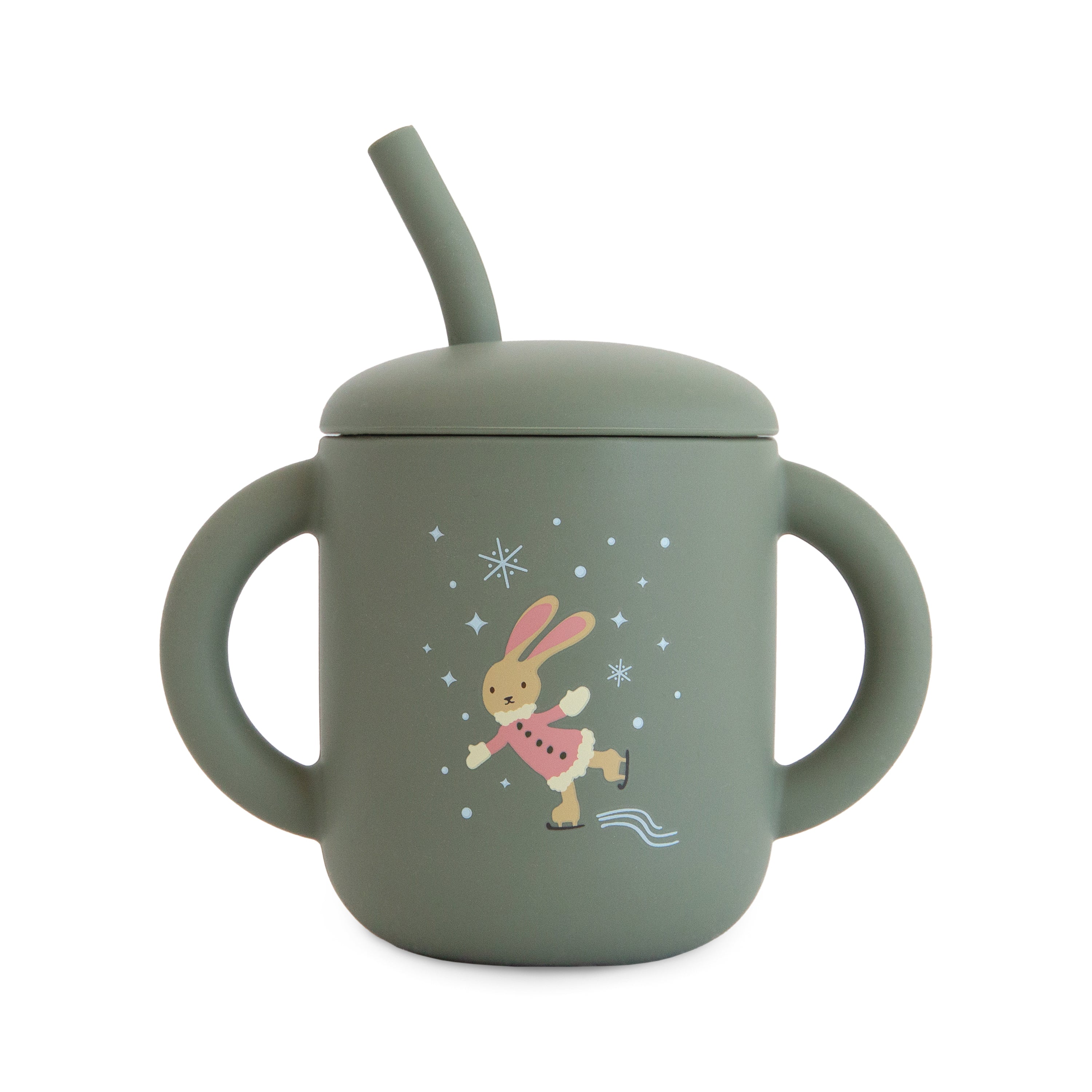 Silicone Training Cup + Straw