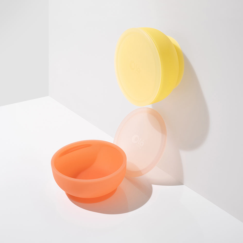 Suction Bowl With Lid For Mess-free Self-feeding