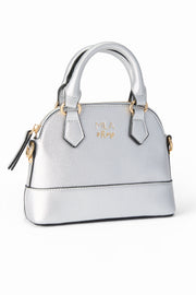 Sale Silver Metallic Girl's Crossbody Purse