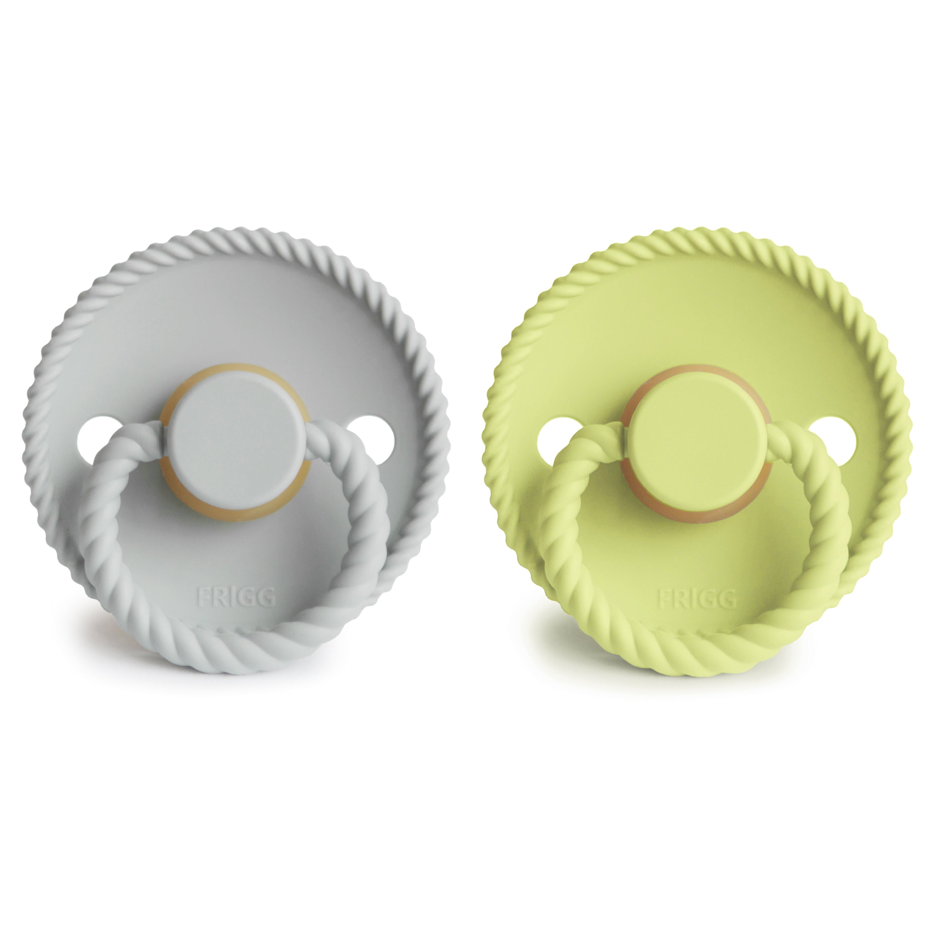 Frigg Rope Natural Rubber Pacifier 2-pack