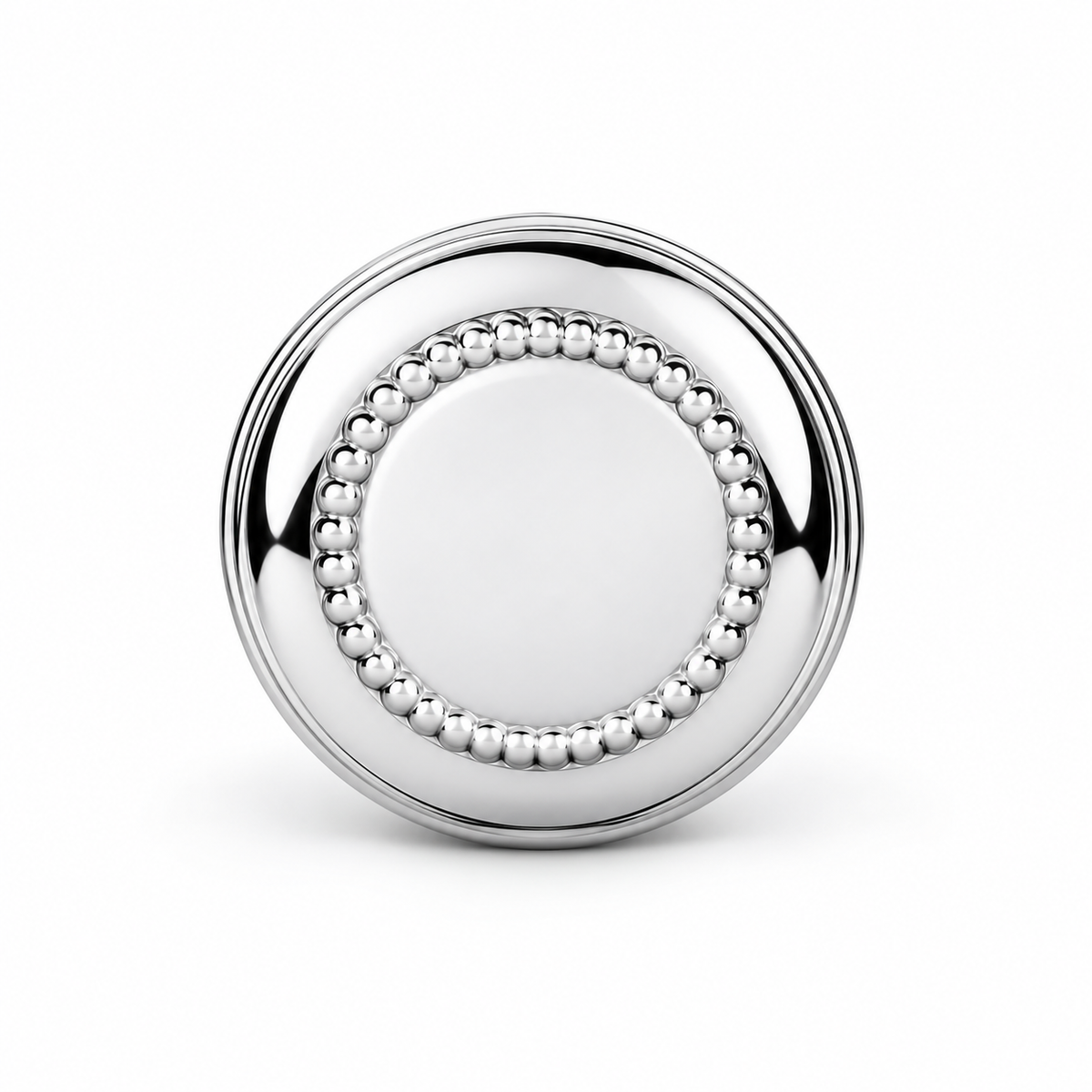 Krysaliis Sterling Silver Dumbbell Rattle -  Beaded