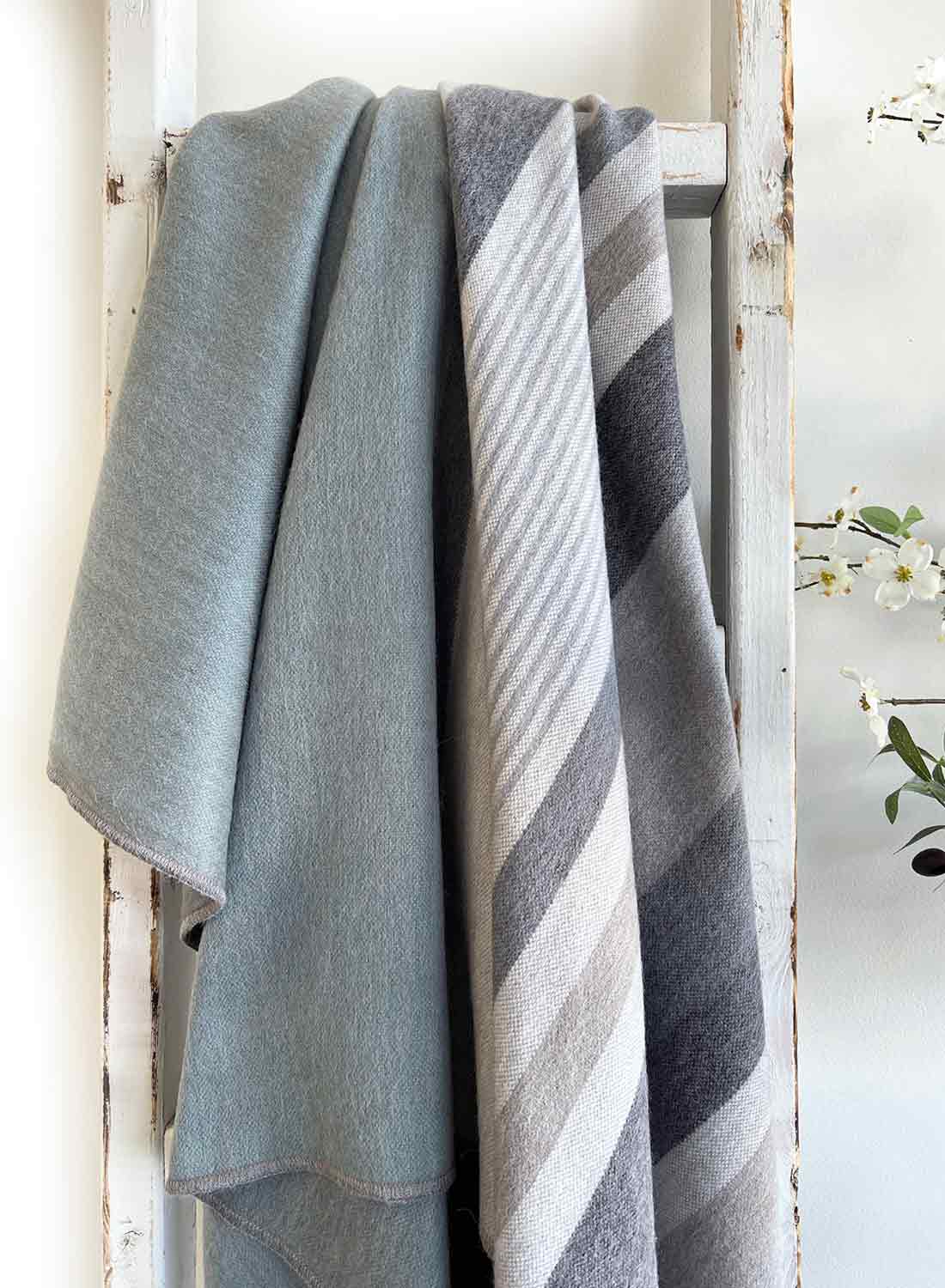 Alpaca Throw Blanket - Silverlake