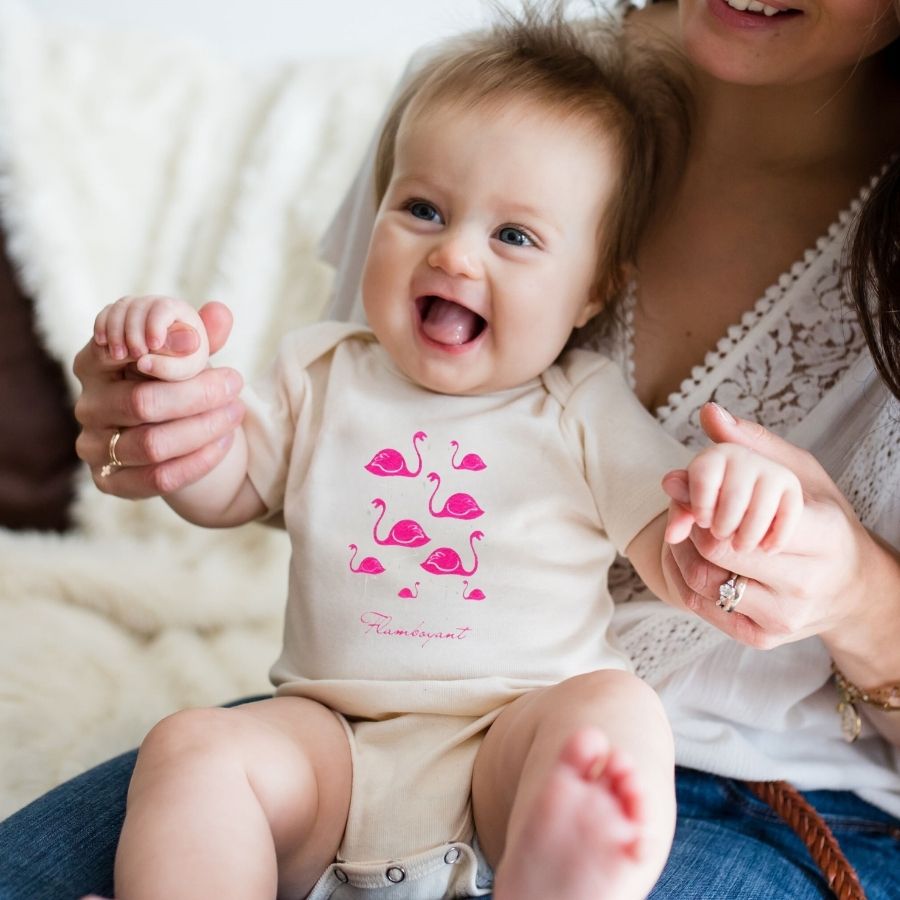 Flamingo Short Sleeve Romper