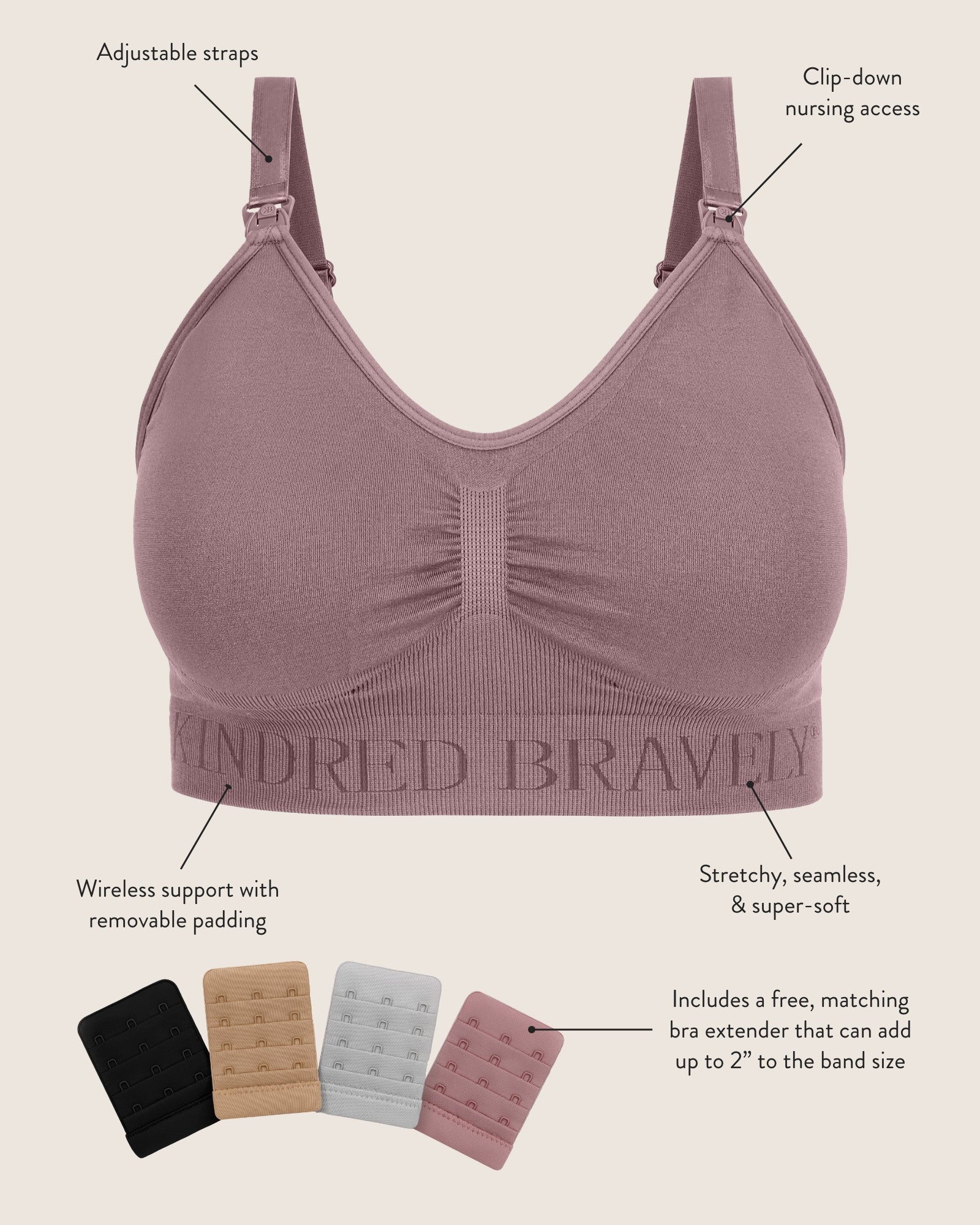 Simply Sublime® Nursing Bra | Redwood