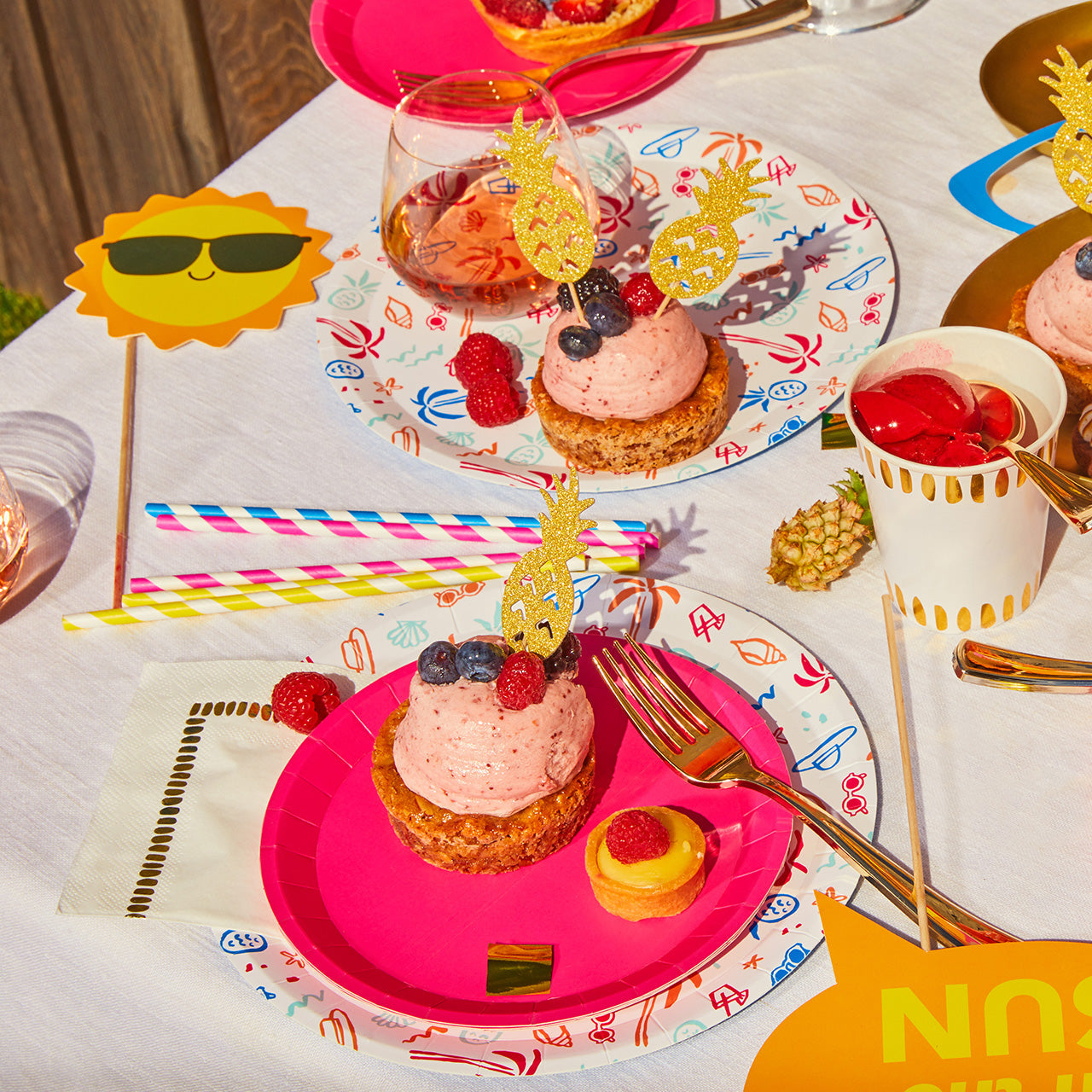 Sip Of Summer Paper Straws (25 Per Pack)