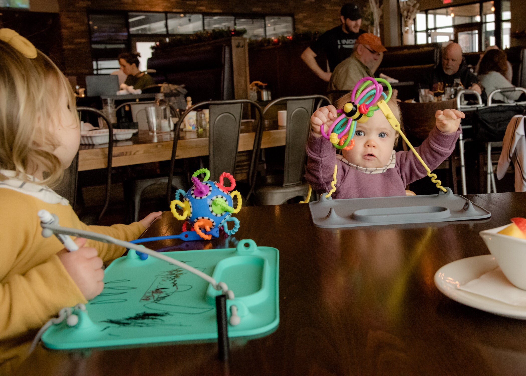 Busy Baby Silicone Placemat With Toy Straps