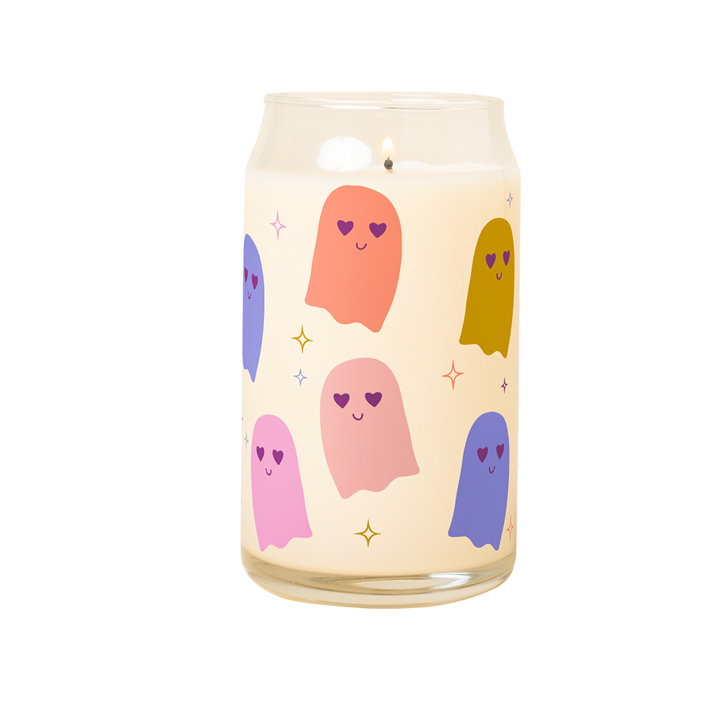 Halloween Candle Can Glass