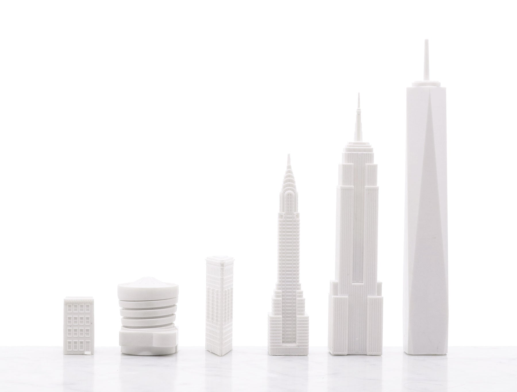 Skyline Chess Chess Set Acrylic New York Edition With Wood Map Board