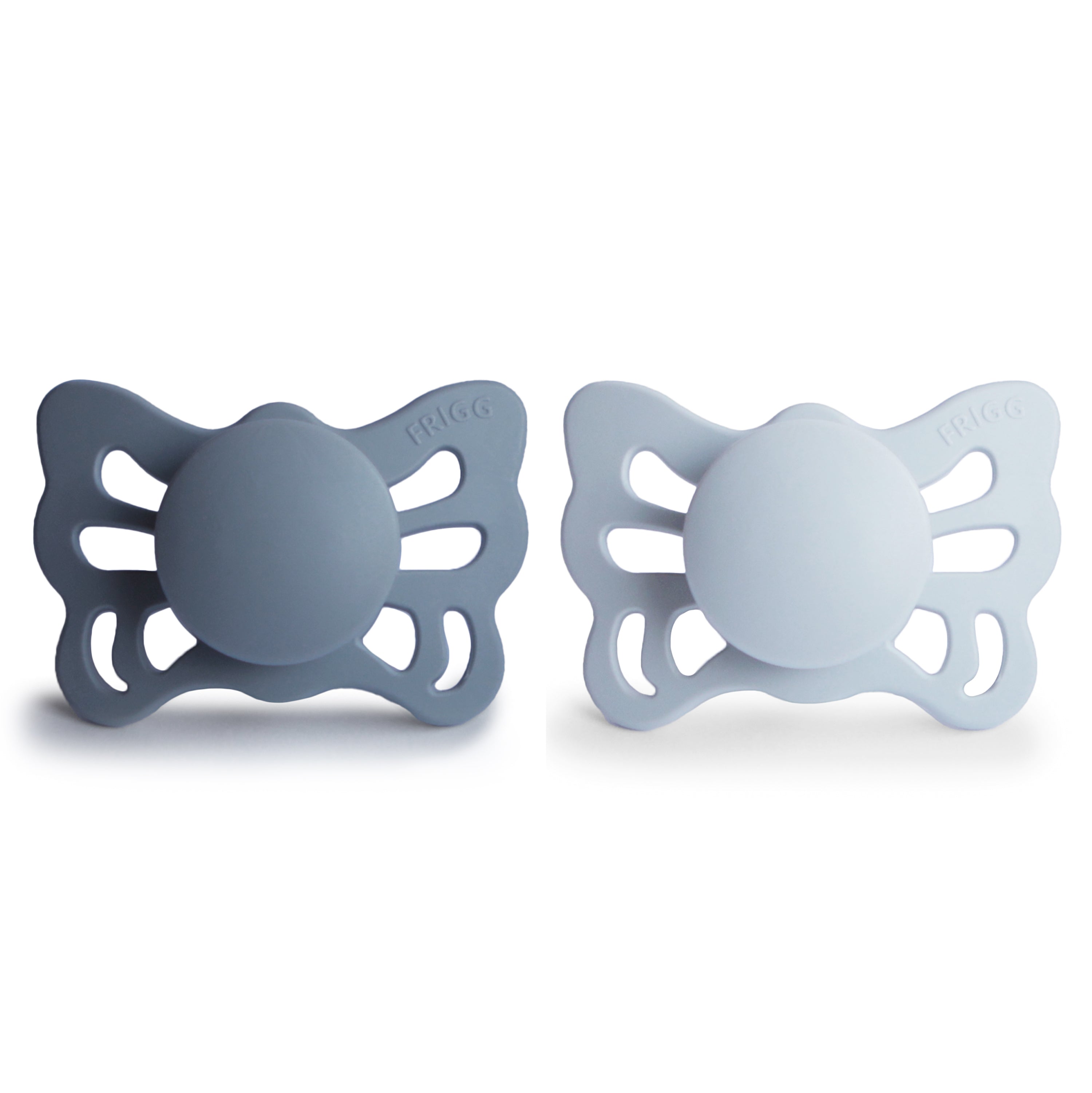 Frigg Butterfly Anatomical Silicone Pacifier 2-pack (0-6 Months)