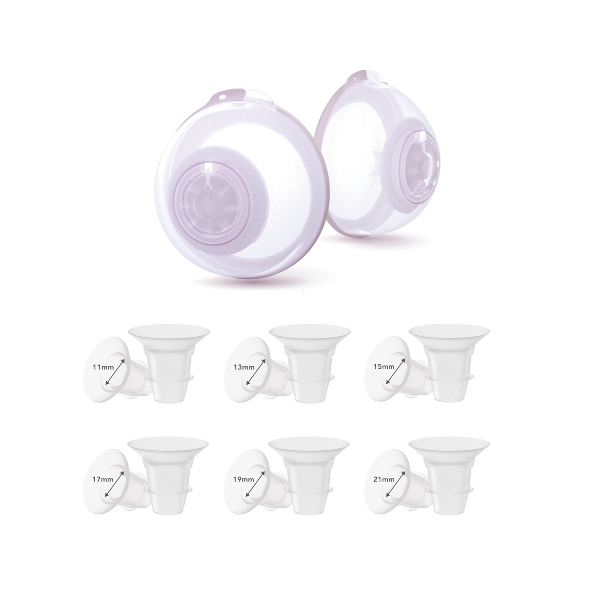Slim-cups Hands-free Collection Cups+ Silicone Insert Kit Combo