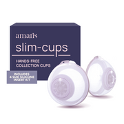 Slim-cups Hands-free Collection Cups+ Silicone Insert Kit Combo