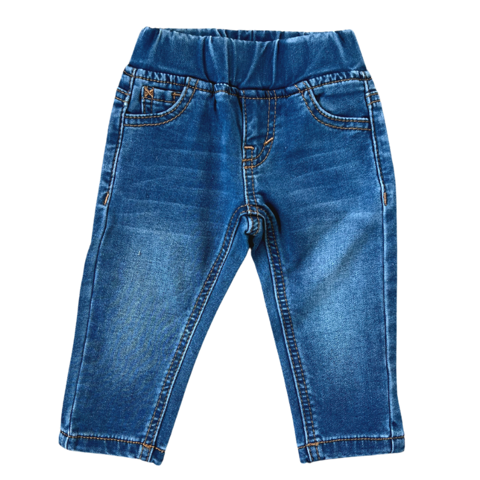 Boys Slim Denim Jeans In Jean Blue