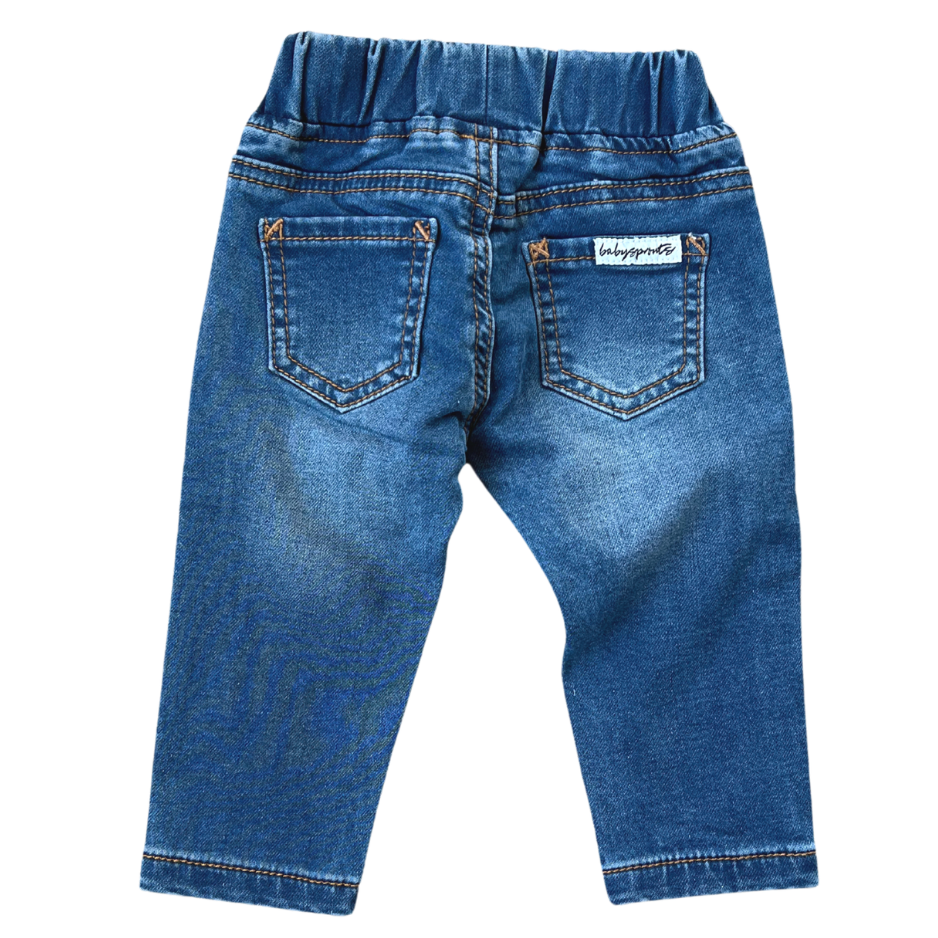 Boys Slim Denim Jeans In Jean Blue