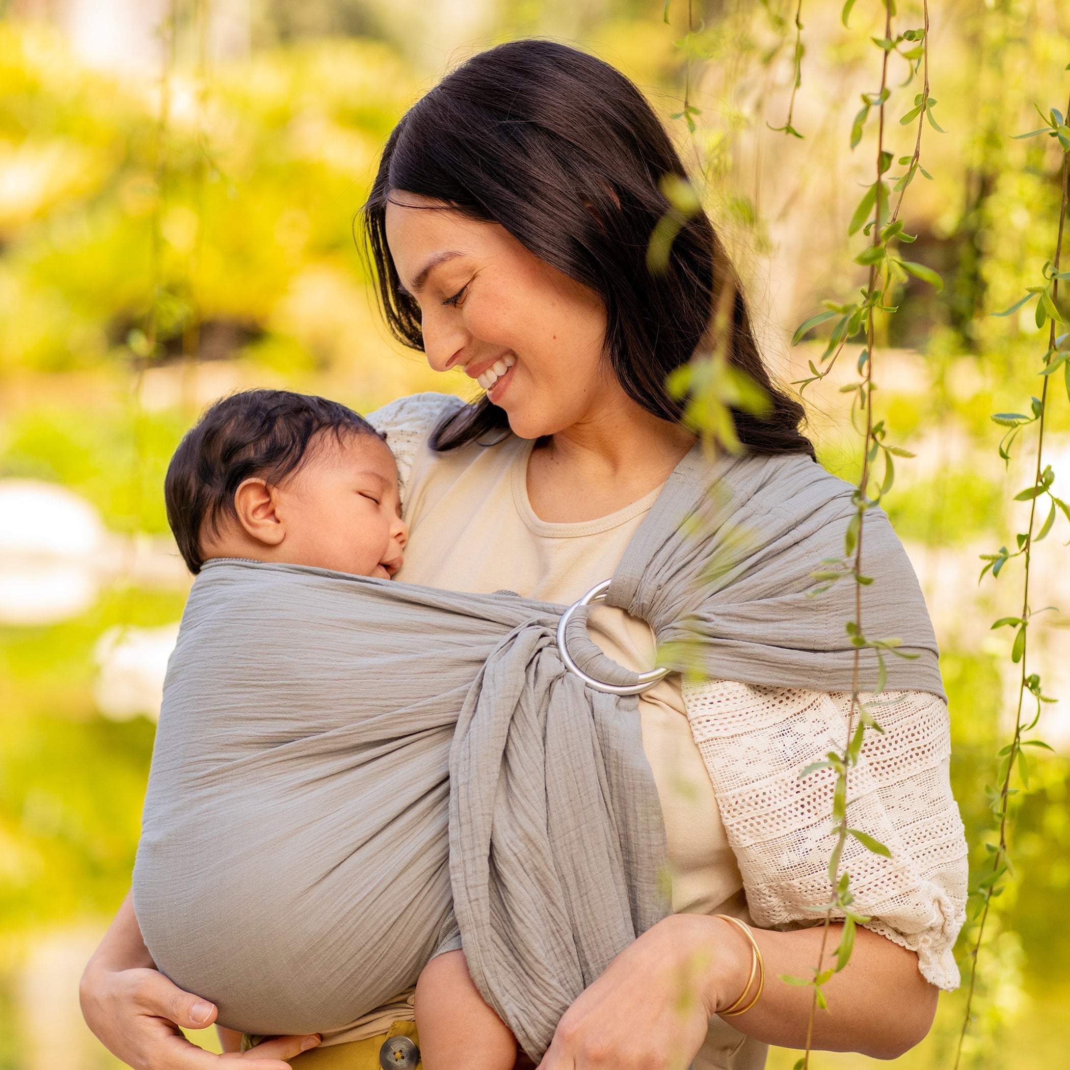 Ring Sling Double Gauze - Pewter