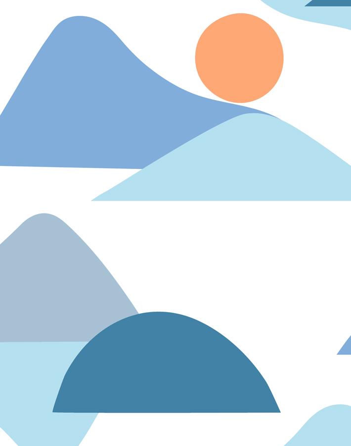 'slopes' Wallpaper By Tea Collection - Blue
