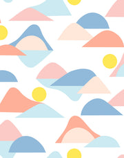 'slopes' Wallpaper By Tea Collection - Coral