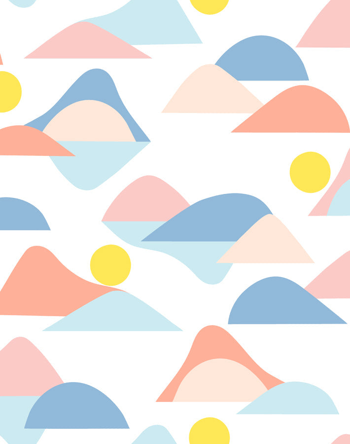 'slopes' Wallpaper By Tea Collection - Coral