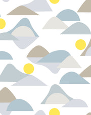 'slopes' Wallpaper By Tea Collection - Gray