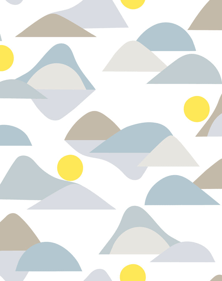 'slopes' Wallpaper By Tea Collection - Gray