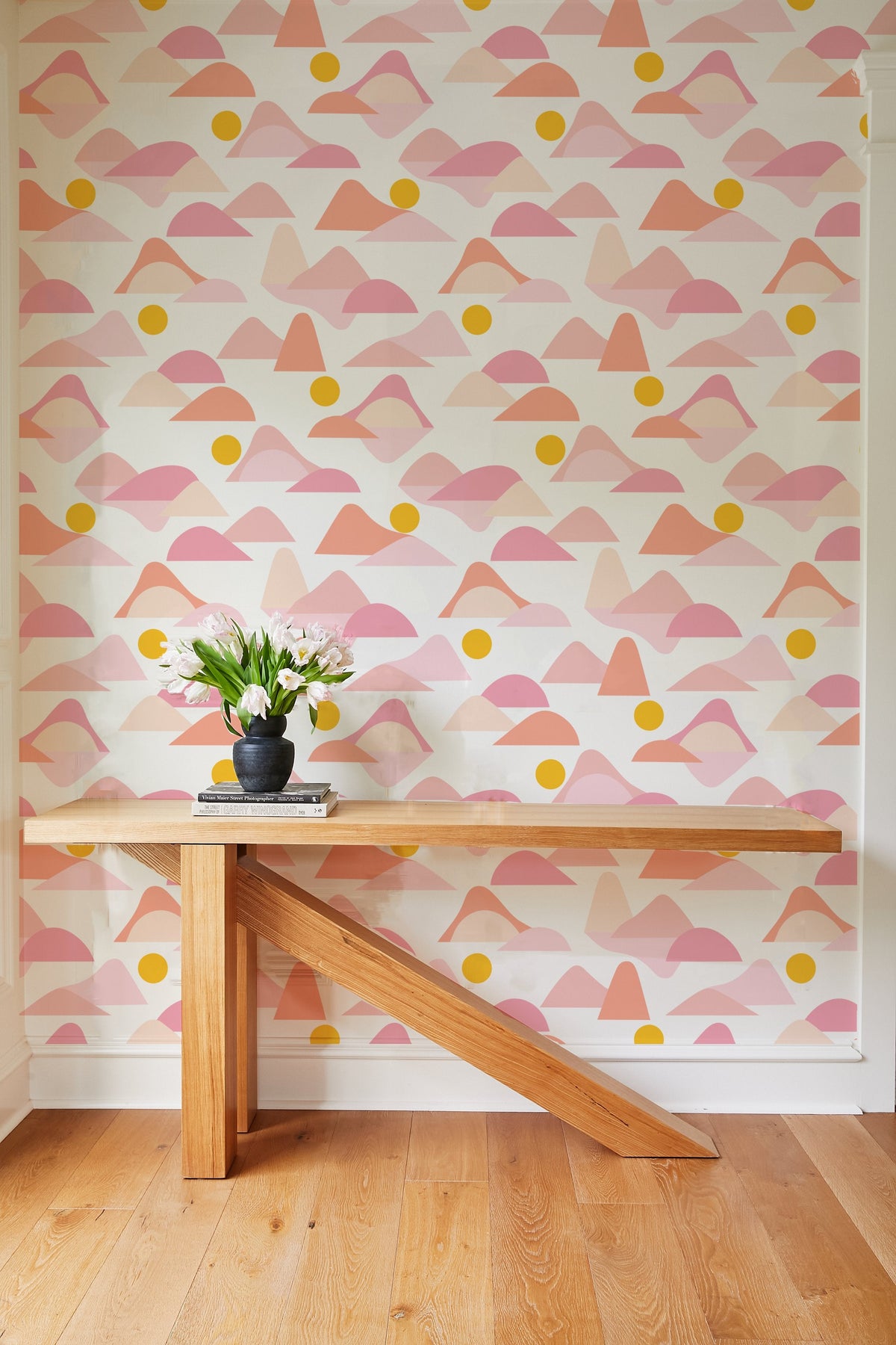 'slopes' Wallpaper By Tea Collection - Pink