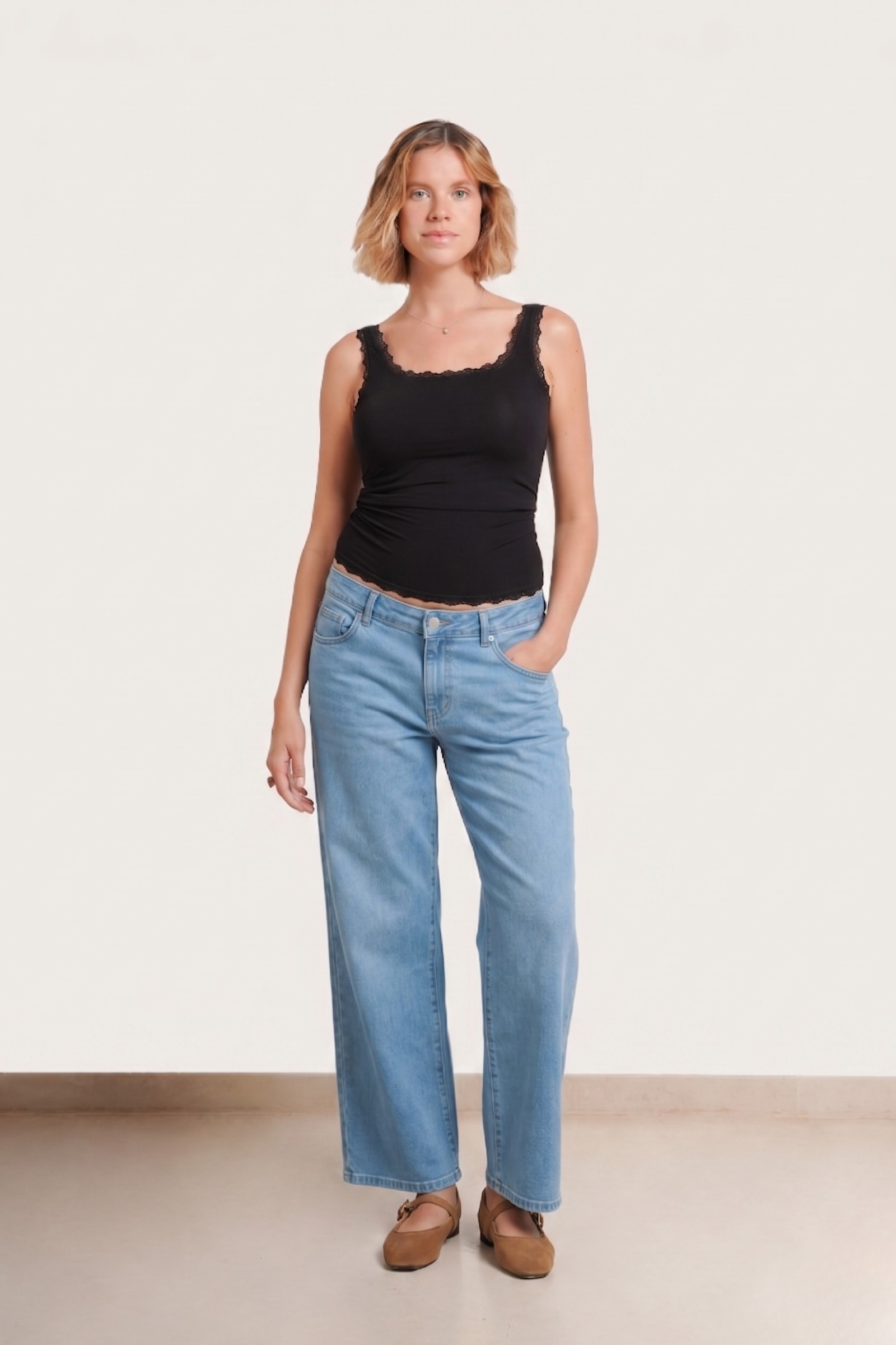Slouch Under The Belly Denim
