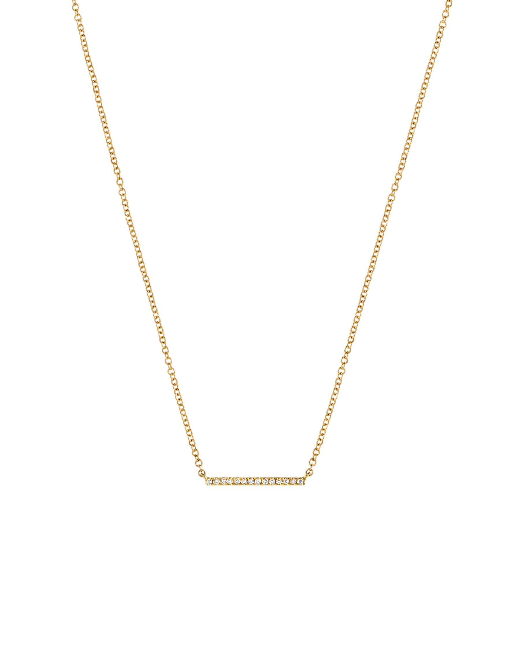 Small Diamond Bar Necklace