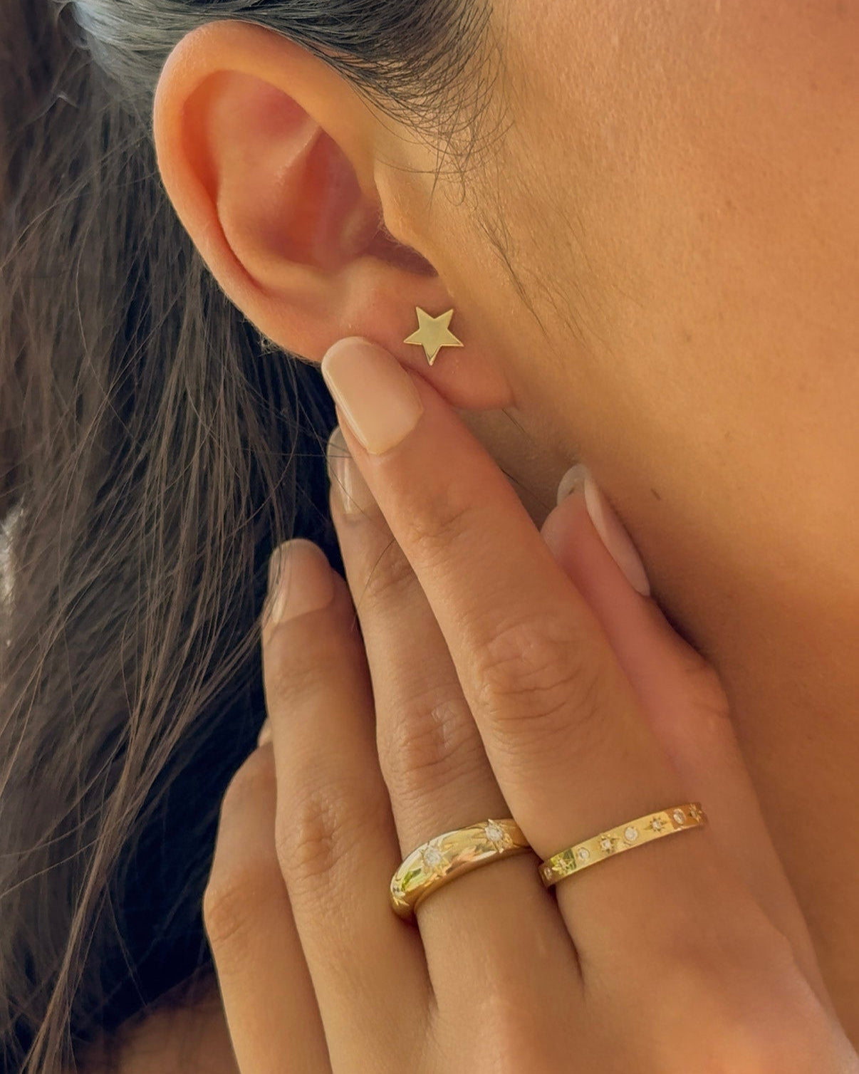 Domed Starburst Ring