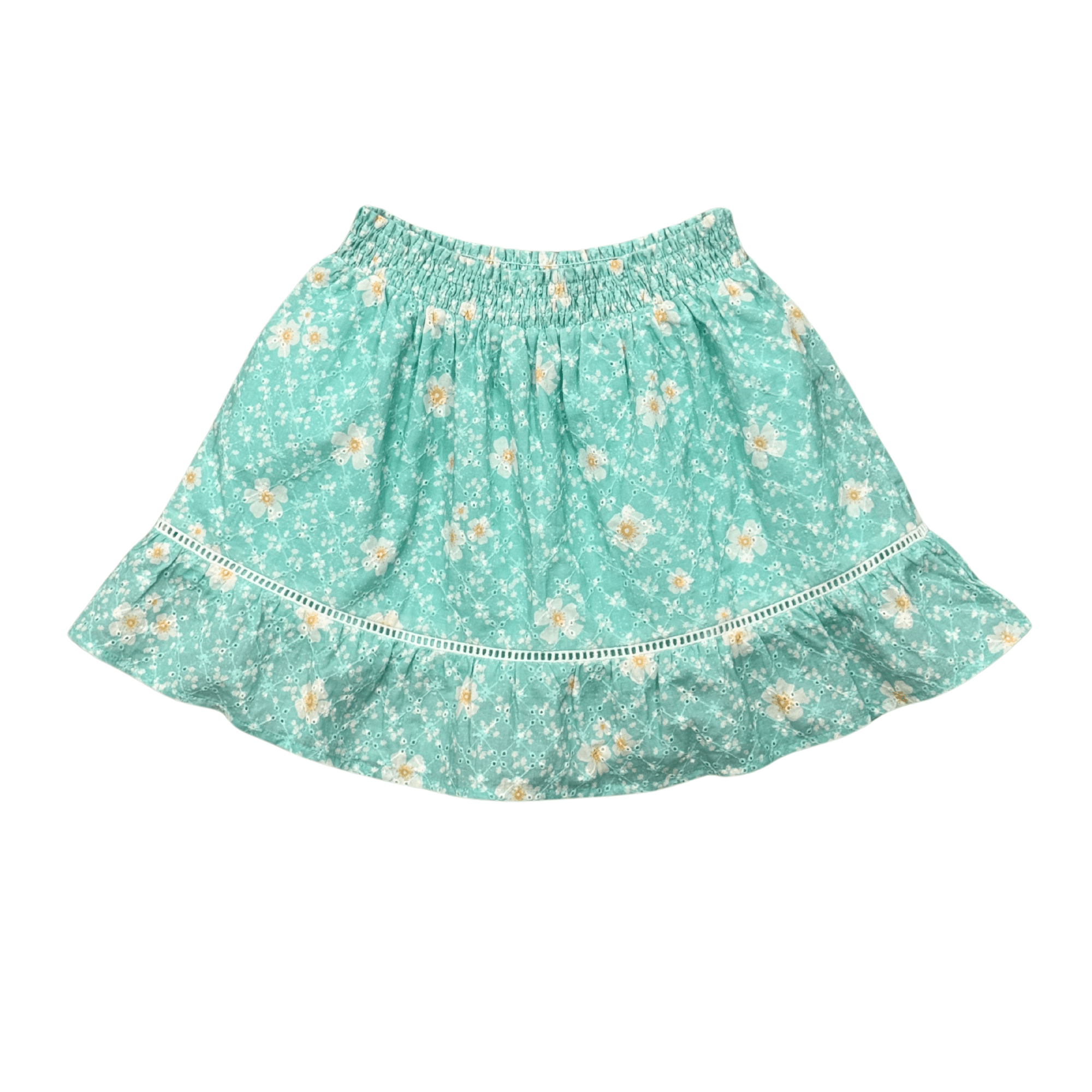 Smocked Eyelet Skirt