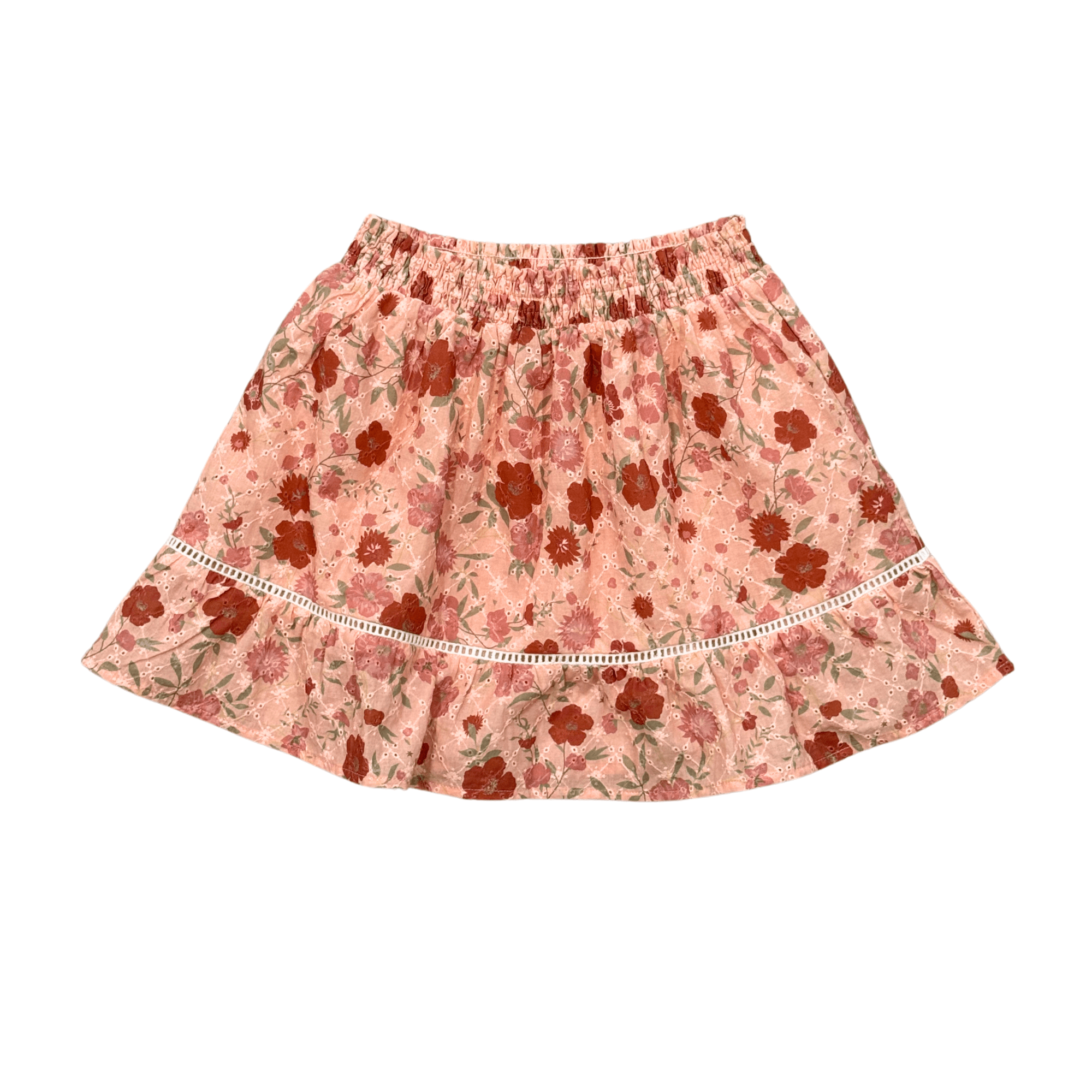 Smocked Eyelet Skirt