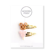 Snacks - Pink | Snap Clip Set