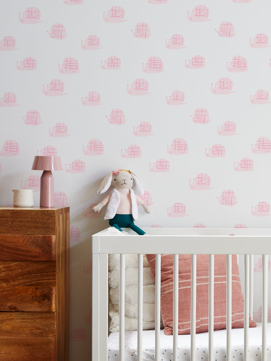 'snails' Wallpaper By Tea Collection - Bubblegum