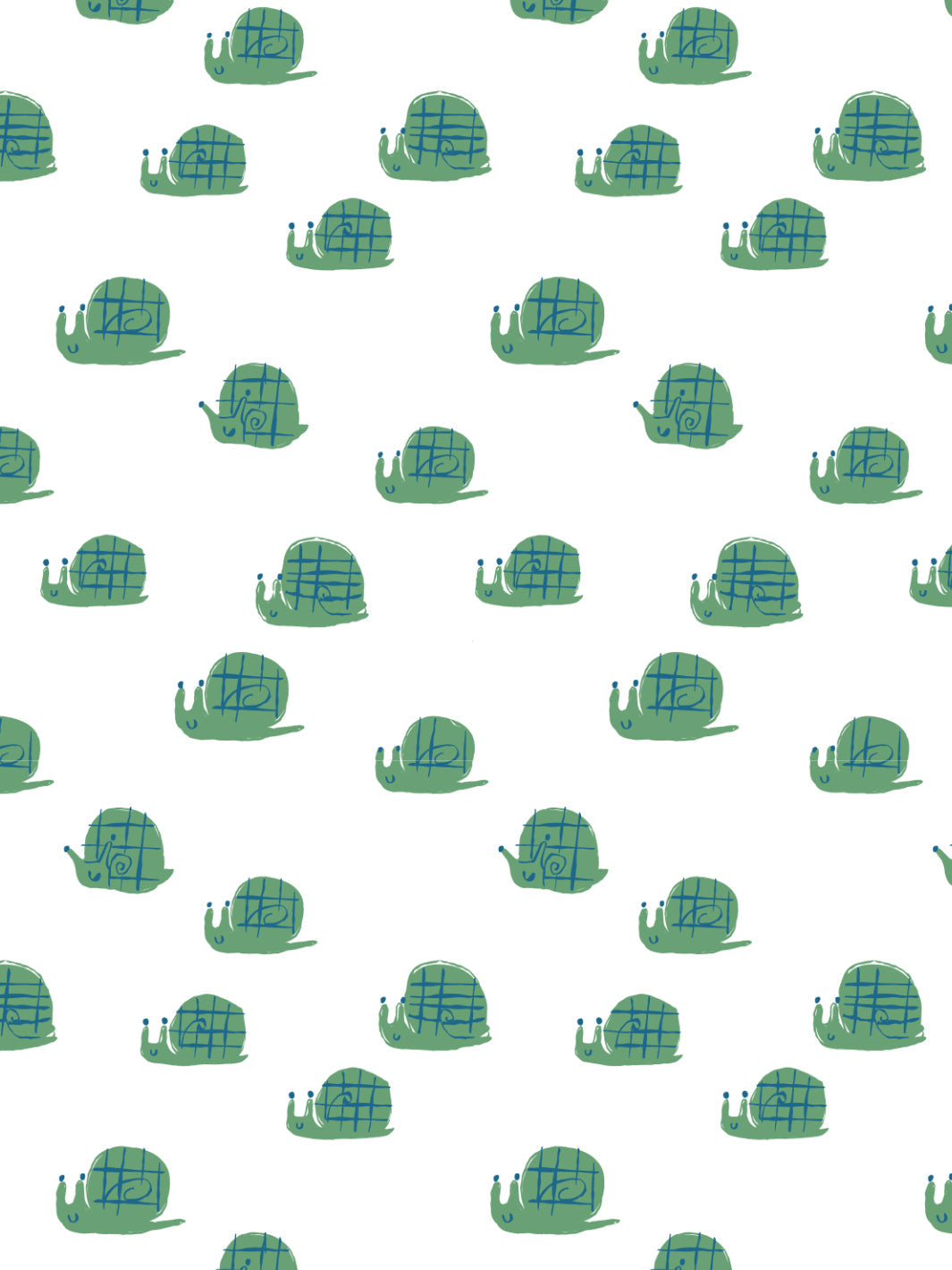 'snails' Wallpaper By Tea Collection - Green