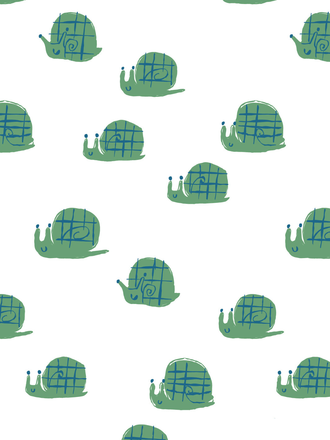 'snails' Wallpaper By Tea Collection - Green