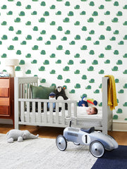 'snails' Wallpaper By Tea Collection - Green