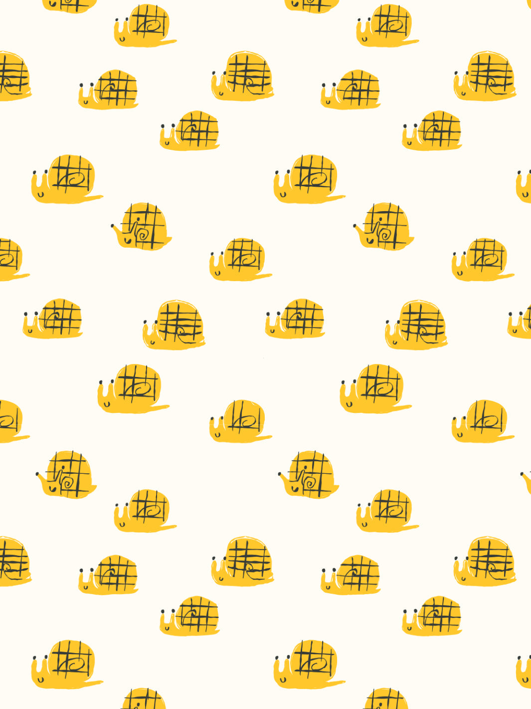 'snails' Wallpaper By Tea Collection - Ivory